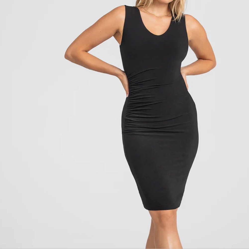 HONEYLOVE SLEEVELESS INNERPOWER MIDI IN BLACK